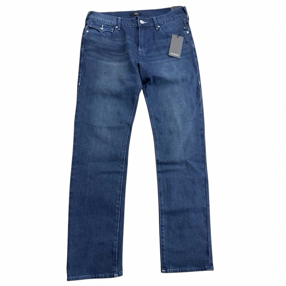 True Religion Rocco Relaxed Skinny Jeans Men’s‎ 33 Dark Wash NWT